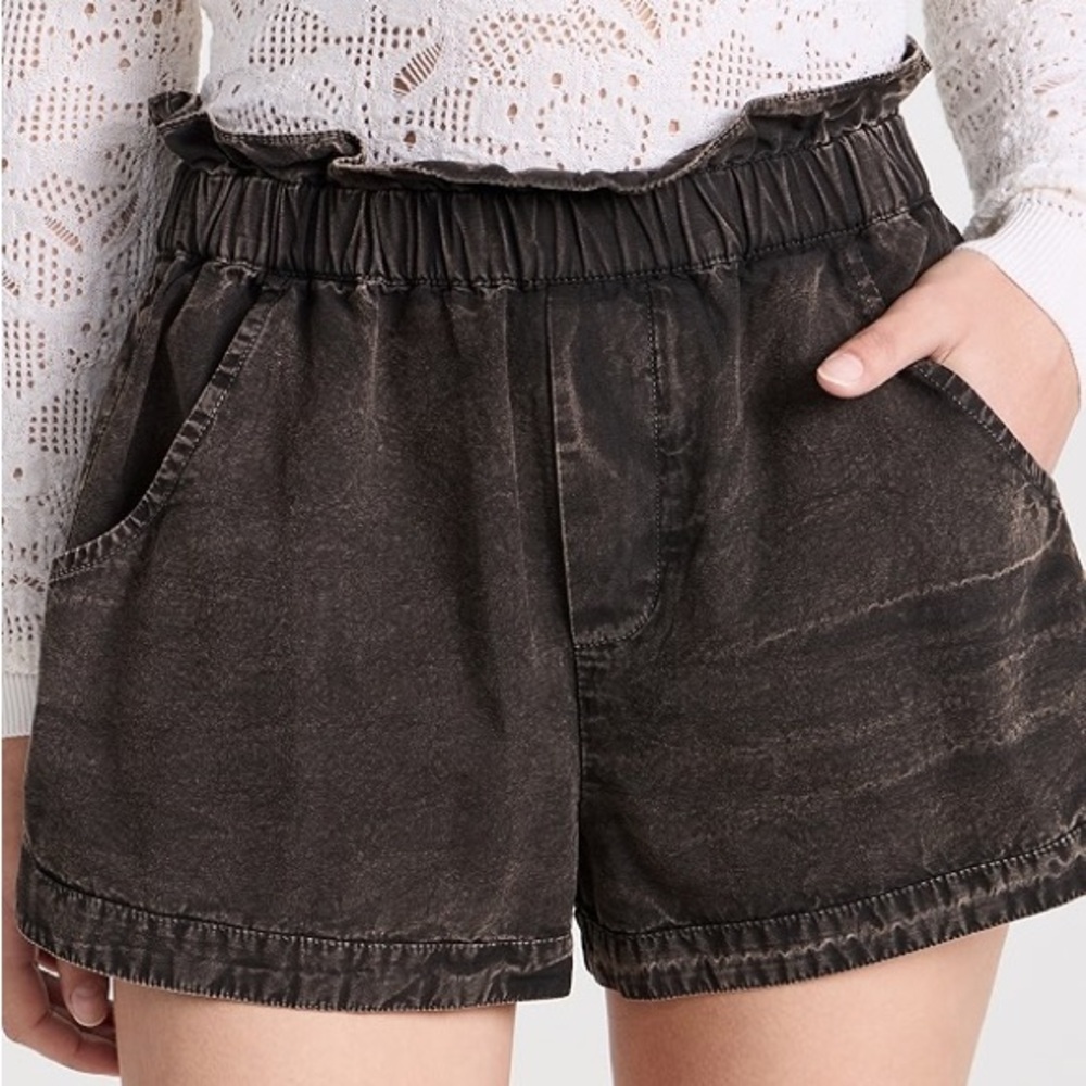 Sea Juno Black Denim Women's Shorts sz M